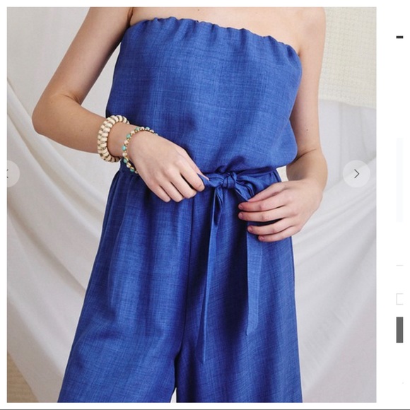 23 Boho Chic Perfect Sleeveless wide leg Tie Waist Jumpsuit - Picture 4 of 4